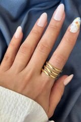 Yeni Sezon Quadra Tasarım Ayarlanabilir Kadın Yüzük