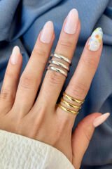 Yeni Sezon Quadra Tasarım Ayarlanabilir Kadın Yüzük