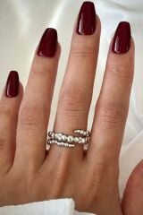 Yeni Sezon Leo Curl Tasarım Ayarlanabilir Kadın Yüzük