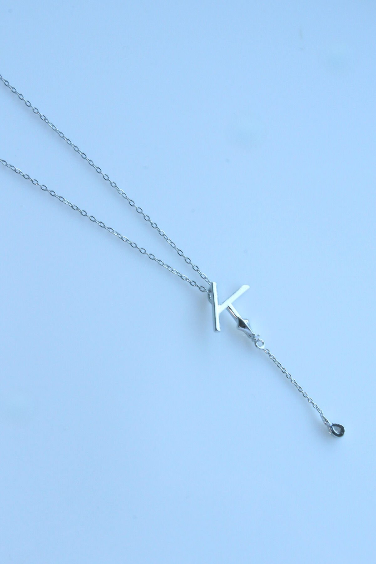 Uzak Şehir K Harfli Çelik Alya Kolye Kararmaz Renk Atmaz