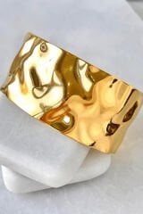 Özel Seri Aurıc Flow Tasarım Ezme Model Ayarlanabilir Kadın Çelik Kelepçe