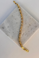 Özel Seri Ters Kalp Tasarım 14K Xuping Kadın Çelik Bileklik