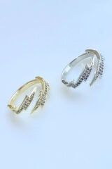 Özel Seri Şimşek Tasarım Ayarlanabilir Kadın Yüzük