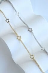 V.i.p Seri Full Taşlı Su Yolu Çoklu Yıldız Model Renk Atmaz Kararmaz Garantili Kadın Çelik Bileklik