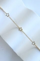 V.i.p Seri Full Taşlı Su Yolu Çoklu Yıldız Model Renk Atmaz Kararmaz Garantili Kadın Çelik Bileklik