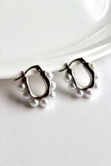 Vintage Tasarım Yeni Sezon Incili Kadın Halka Küpe