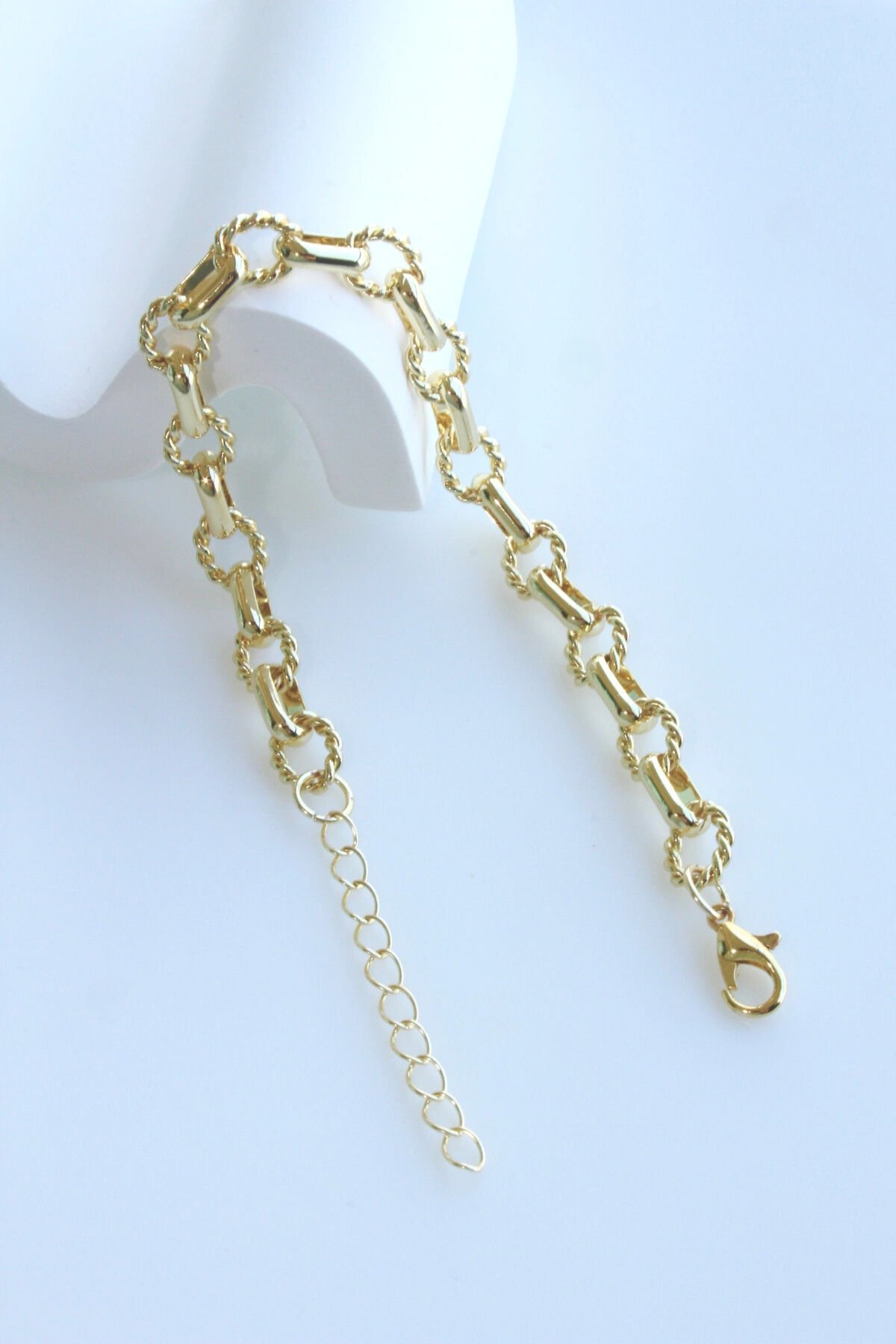 Premium Seri Deuce Tasarım Kararmaz Renk Atmaz Kadın Çelik Bileklik