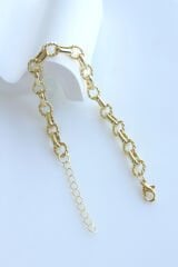 Premium Seri Deuce Tasarım Kararmaz Renk Atmaz Kadın Çelik Bileklik