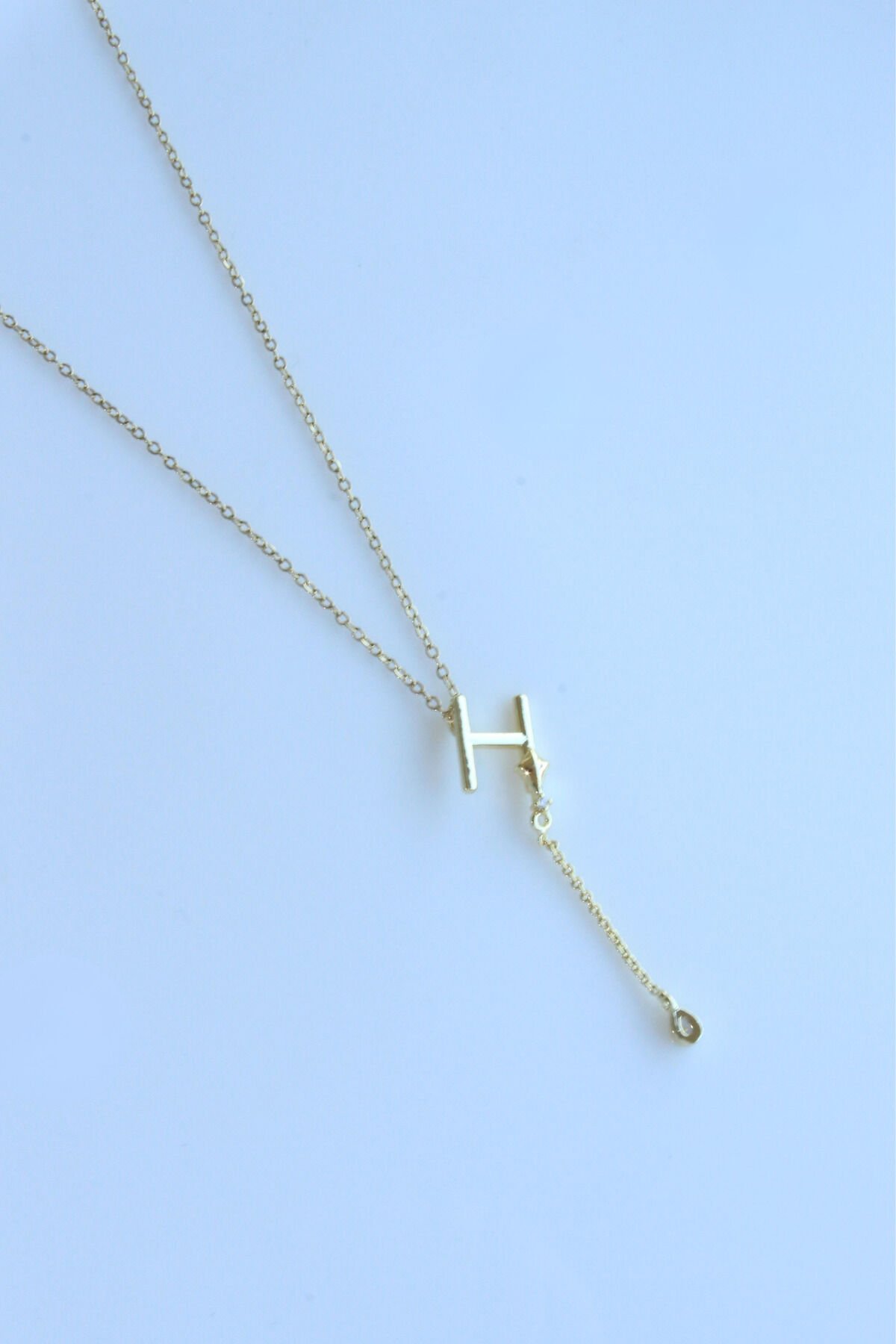 Uzak Şehir H Harfli Çelik Alya Kolye Kararmaz Renk Atmaz