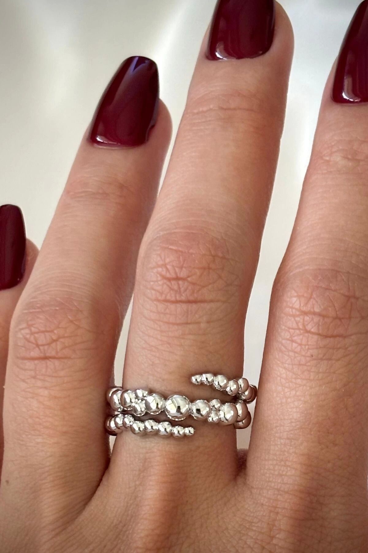 Yeni Sezon Leo Curl Tasarım Ayarlanabilir Kadın Yüzük