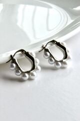 Vintage Tasarım Yeni Sezon Incili Kadın Halka Küpe