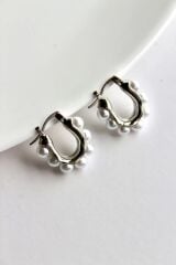 Vintage Tasarım Yeni Sezon Incili Kadın Halka Küpe