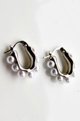 Vintage Tasarım Yeni Sezon Incili Kadın Halka Küpe