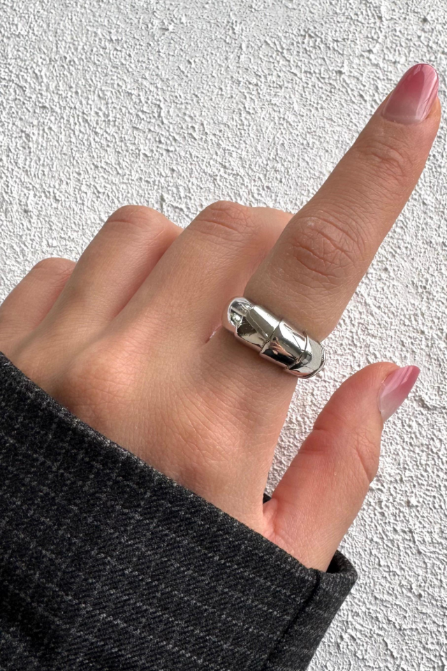 Yeni Sezon Couture Tasarım Ayarlanabilir Kadın Yüzük Gümüş
